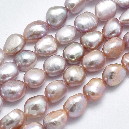 Natural Cultured Freshwater Pearl Beads Strands X-PEAR-K003-19B-1