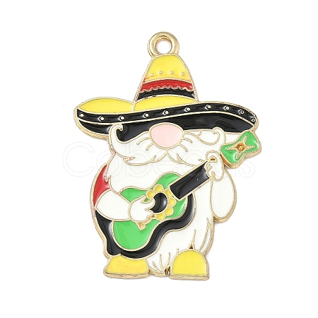 Easter Alloy Enamel Pendants ENAM-I082-02G-09-1