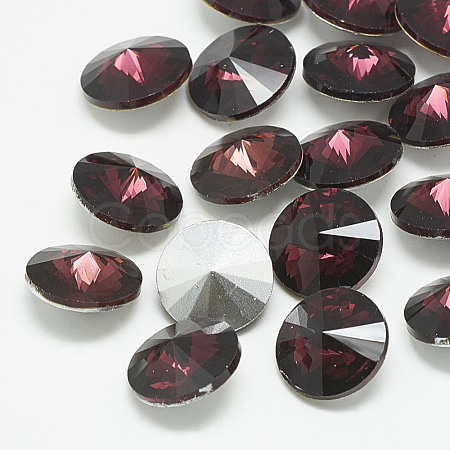 Pointed Back Glass Rhinestone Cabochons RGLA-T086-6mm-18-1