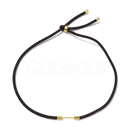 Adjustable Nylon Cord Necklace Making KK-CBACFA2-02G-30-1