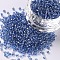 12/0 Glass Seed Beads, Silver Lined Round Hole, Round, Royal Blue, 2mm, Hole: 1mm, about 30000 beads/pound