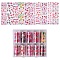 Nail Art Transfer Stickers, Nail Decals, DIY Nail Tips Decoration for Women, Valentine's day Themed Pattern, Mixed Color, 40mm, anout 1m/roll, 10rolls/box