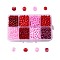 1 Box Mixed 6/0 Glass Seed Beads Round  Loose Spacer Beads, Red, 4mm, Hole: 1mm, about 1900pcs/box