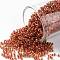 TOHO Round Seed Beads, Japanese Seed Beads, (951) Inside Color Jonquil/Brick Red Lined, 15/0, 1.5mm, Hole: 0.7mm, about 3000pcs/bottle, 10g/bottle