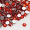 Glass Flat Back Rhinestone, Grade A, Back Plated, Faceted, Half Round, Light Siam, 3.8~4mm, about 1440pcs/bag