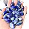 Natural Lapis Lazuli Healing Stones, Oval Stones, Pocket Palm Stones for Reiki Balancing, 15~20mm, 50g/set