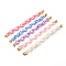 Acrylic Cable Chain Phone Case Chain, Anti-Slip Phone Finger Strap, Phone Grip Holder for DIY Phone Case Decoration, Golden, Mixed Color, 17.9cm