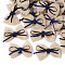 Handmade Woven Costume Accessories, Bowknot & Hair Bows, Wheat, 35~40x44.5~48x12~14mm