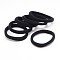 Girl's Hair Accessories, Nylon Thread Elastic Fiber Hair Ties, Ponytail Holder, Black, 34mm