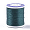 Nylon 66 Coated Beading Threads for Seed Beads, Teal, 0.1mm, about 54.68 yards(50m)/roll