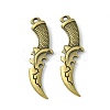 Tibetan Style Alloy Pendants TIBEP-A16825-AB-NR-3