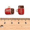 Alloy Enamel Pendants PALLOY-R155-01G-02-3