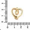 Brass Micro Pave Cubic Zirconia Pendants X1-KK-B147-06C-G-3