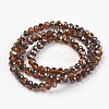 Electroplate Transparent Glass Beads Strands EGLA-A034-T4mm-P04-2