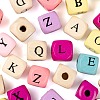 420Pcs 2 Style Natural Wood Printed Beads WOOD-LS0001-31-4