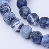 Natural Sodalite Beads Strands X-G-Q462-8mm-07-1