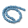 Fish Dyed Natural Lava Rock Beads Strands G-O126-01A-01-2