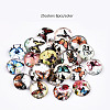 Printed Glass Half Round/Dome Cabochons GGLA-N004-10mm-C1-2