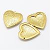 Brass Locket Pendants KK-P094-20-1