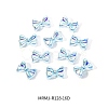 Electroplated Bowknot Resin Cabochons MRMJ-R128-16D-2