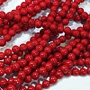 Natural Dyed Mashan Jade Gemstone Bead Strands X-G-R272-8mm-01-2