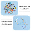 36Pcs 6 Colors Handmade Evil Eye Lampwork Charms FIND-AR0002-02-4