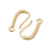 Brass Clear Cubic Zirconia Earring Hooks KK-L242-26G-2