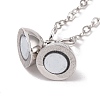 Brass Magnetic Clasp with Cable Safety Chain KK-F839-036P-3