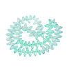 Electroplate Transparent Glass Beads Strands EGLA-N056-03A-10-2