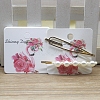 Square Paper Hair Clip Display Cards DIY-B061-01B-04-1