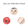 Natural Unfinished Wood Beads WOOD-S651-12mm-LF-5