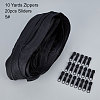 Nylon Invisible Widen Zipper Fastener FIND-BC0001-69B-6