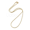 Ion Plating(IP) 304 Stainless Steel Square Snake Chain Necklaces X-STAS-A066-07-02G-1