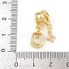 Brass Micro Pave Cubic Zirconia Pendants KK-Z151-17G-4