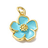 Rack Plating Brass Enamel Charms KK-O142-56G-2