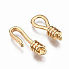 Brass Hook and S-Hook Clasps KK-T063-70G-NF-3