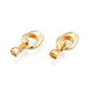 Brass Fold Over Clasps KK-A165-01G-1