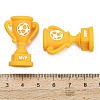 Football Theme Silicone Beads SIL-B081-01E-3