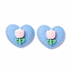 Opaque Resin Cabochons X-CRES-A050-16-2