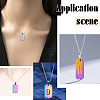 9Pcs 9 Style PVD Vacuum Plating 304 Stainless Steel Pendants STAS-UN0024-06-7