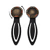Alloy & Iron Bookmark Cabochon Settings PALLOY-N184-04AB-4