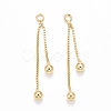 Rack Plating Brass Tassel Pendants KK-C236-02G-1
