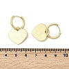 Brass Heart Hoop Earrings EJEW-L261-022G-6