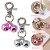8Pcs 2 Colors Brass Bell Pet Pendant Decoration HJEW-FH00175-4