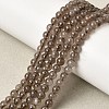 Natural Smoky Quartz Beads Strands G-B167-A09-4mm-2