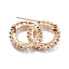 Double Rings Interlocking Circles Imitation Pearl Brooch JEWB-P010-01-2