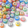 100Pcs 10 Colors Opaque Resin European Beads RPDL-CJ0001-07-8