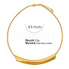 304 Stainless Steel Curved Tube Round Snake Chain Necklaces for Women FS-WG91F2E-02-3