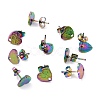 Ion Plating(IP) 304 Stainless Steel Stud Earring Findings STAS-I183-06A-M-1