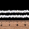 Electroplate Opaque Glass Beads Strands EGLA-Q139-01A-C01-4